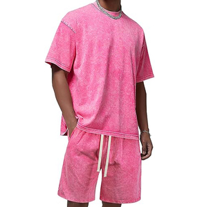 Conjunto de Shorts Casuales de Verano para Hombre, Camiseta de Manga Corta, Shorts, Conjunto Deportivo Sólido, Ropa para Hombre, Conjunto de 2 Piezas - Product Image 5