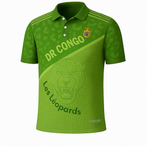 Camiseta Deportiva Transpirable de Poliéster y Elastano Estampada ODM para Hombre, Estampado de Leopardo Rojo y Azul, Manga Corta - Product Image 4