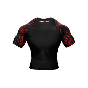 Vente en gros de rashguard de Jiu Jitsu Bjj personnalisé avec logo imprimé en 3D pour hommes, t-shirt de compression respirant Spiderman UPF50+ à manches courtes - Product Image 6