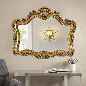 Miroir décoratif vintage vénitien, miroir mural orné avec cadre doré, style baroque, miroir décoratif pour entrée, salon - Product Image 3