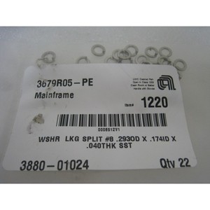22 NUEVAS Lavadoras AMAT 3880-01024 LKG SPLIT # 8 .2930D - Equipo y Piezas de Semiconductores de Confianza de Marca Global - Product Image 1