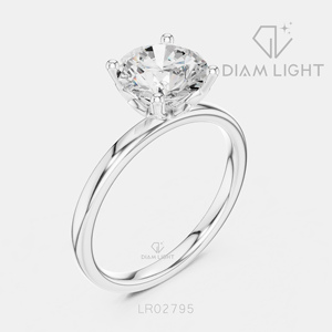 Bague solitaire en diamant de laboratoire taille ronde 2,00 carats, or blanc 14 carats, couleur F+, clarté VS+, certifiée IGI, nouvelle bague de fiançailles classique - Product Image 2