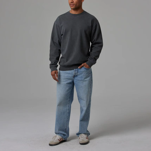 Sweat-shirt unisexe surdimensionné de haute qualité, sweat-shirt à col rond brodé sur mesure, sweat-shirt pour homme - Product Image 2