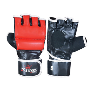 Gants de MMA demi-doigts de haute qualité en cuir PU professionnel, personnalisables avec logo, respirants et à séchage rapide pour l'entraînement de combat et la boxe (vente en gros) - Product Image 5