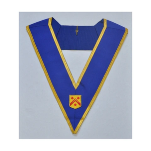 Low MOQ Handmade Embroidery Officers <b>Masonic</b> Collars Worshipful Masters <b>Masonic</b> Regalia Collar - Product Image 2