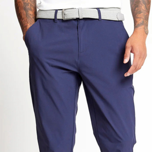 Pantalon de golf décontracté et élégant pour homme, modèle 2026, personnalisé, en tissu épais, avec poches latérales, mélange polyester-coton, vente en gros, OEM - Product Image 6