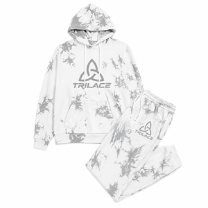Custom High Quality Winter Streetwear Men's <b>Tie</b> <b>Dye</b> Hooded 2-Piece Breathable 100% Cotton Tracksuit <b>Set</b> with Printed Design - Product Image 2