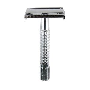Afeitadora de seguridad de doble filo para hombre, de acero inoxidable, personalizable, de alta calidad, nueva, en oferta, a precio económico. - Product Image 1