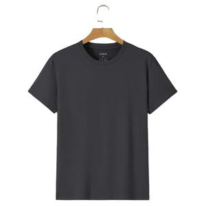 T-shirt en coton doux T-shirts unisexes promotionnels noirs unis les plus tendances vente en gros de t-shirts pour hommes et femmes - Product Image 1