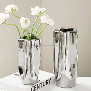 Flower Style <b>Vases</b> for Home Decoration Gift Coastal Iron Flower Modern Table <b>Decorative</b> <b>Vase</b> by Azora Industries - Product Image 2