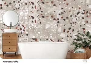 Azulejos de porcelana de superficie pegada premium, tamaño 600x1200, formato grande para pisos y paredes, para uso en interiores modernos de viviendas y comercios. - Product Image 2