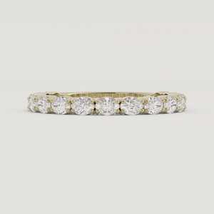 แหวนแต่งงานเพชรรูปไข่เพาะเลี้ยงในห้องปฏิบัติการ ทองคำแท้ 14K 18K แบบฝังเพชรเรียบหรู ดูดีทุกวัน แหวนซ้อนกันได้ ดีไซน์ทันสมัย หรูหรา - Product Image 1