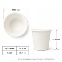 Gobelets jetables écologiques en bagasse de 8 oz – Biodégradables/Compostables/Idéaux pour boissons chaudes, fêtes et événements