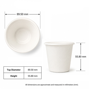Gobelets jetables écologiques en bagasse de 8 oz – Biodégradables/Compostables/Idéaux pour boissons chaudes, fêtes et événements - Product Image 3