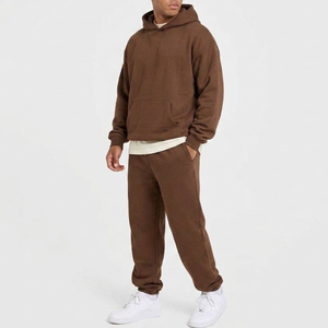 Conjunto Deportivo de Invierno para Hombre con Capucha y Logotipo Personalizado, de Alta Calidad a Bajo Precio, Holgado, para Gimnasio y Entrenamiento - Product Image 4