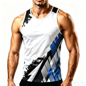GURUNA-Z-INDUSTRY Custom Yellow Basketball Jersey Men Crew Neck <b>Sleeveless</b> Tank <b>Top</b> 100% Cotton <b>Silk</b> Screen Printing Breathable - Product Image 6