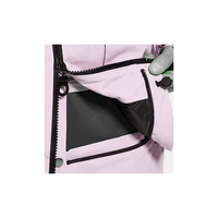 Combinaison de ski imperméable rose pour femme, à capuche, 2 pièces, veste et pantalon, isolation synthétique, vêtements d'hiver pour adultes