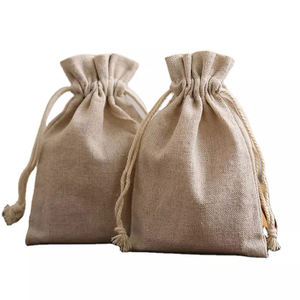 Bolsa de yute lisa con impresión de logotipo y tamaño personalizado, la más vendida, para bordado, manualidades y arte. - Product Image 5