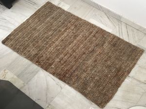 Precio de fabricante directo de fábrica, alfombra india de yute tejida a mano de color natural para interiores con diseño texturizado. - Product Image 2