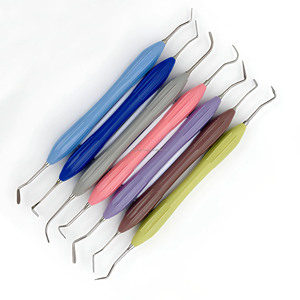 Juego de 7 instrumentos dentales de modelado de composite, herramientas de relleno de resina de doble punta con mango de silicona, proveedor mayorista - Product Image 3