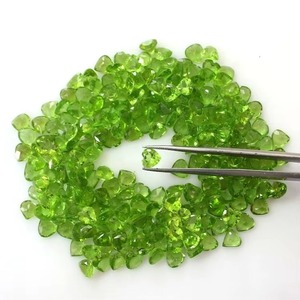 Peridoto Verde Natural, Corte Corazón, Piedra Preciosa Suelta, Precio al por Mayor, Peridoto Calibrado de 6MM para Fabricación de Joyería - Product Image 5