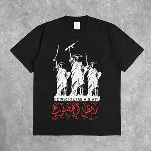 เสื้อยืดสตรีทแวร์พิมพ์ลายตามสั่ง ผ้าหนา 200 กรัม 100% ผ้าฝ้าย ทรงโอเวอร์ไซส์ ทรงบ็อกซี่ พิมพ์ลายด้วยเทคนิค DTG ล้างสีแบบกรด เสื้อยืดลายการ์ตูน - Product Image 3