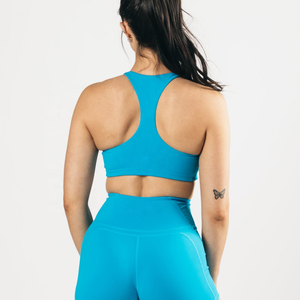 Wholesale Plus Size Women's High Support Backless Crop Sports Bra Breathable Activewear Running Fitness Gym Leopard Print Front - Product Image 5