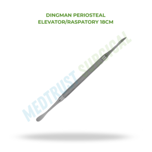 Elevador Perióstico Dingman con Raspador de 18 cm, Instrumento Quirúrgico Ortopédico para Elevación de Tejido Óseo - Product Image 2