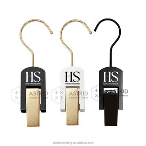 Astrid H18 CM 1.2T Custom Logo Gold <b>Hook</b> Black Smoke Acrylic Eco-Friendly Plastic Cap Hat <b>Display</b> Hanger Single Garage Bathroom - Product Image 2