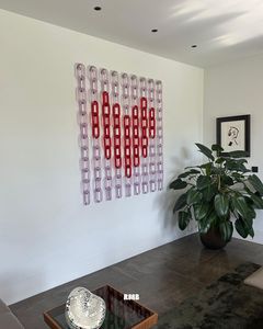 งานฝีมือตกแต่งผนังอะคริลิคแบบโมเดิร์น  โซ่เชื่อมต่อแบบกำหนดเอง  ของตกแต่งบ้านเรซิ่นแบบด้านน่ารัก  สำหรับแขวนผนัง - Product Image 1