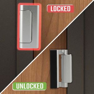 Lot de 3 Verrous de Sécurité pour Portes et Fenêtres en Aluminium, Construction Robuste, Protection Enfants, Prévention d'Entrée Non Autorisée, Haute Sécurité - Product Image 3