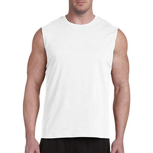 New Knitted Cooling Modal Breathable Quick Dry Solid Sleeveless Sports Tank Top Custom Logo Men's Basketball Vests Shirt - Product Image 2