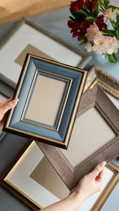 Modern Decorative Epoxy Resin River Wooden Picture <b>Frame</b> Custom Handmade Solid Wood Photo <b>Frame</b> for Living Room Office Desktop - Product Image 3