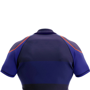 เสื้อรักบี้แขนสั้นสำหรับผู้ใหญ่ ฤดูร้อน OEM ระบายอากาศได้ดี ชุดกีฬาสำหรับฝึกซ้อมและแข่งขันทีม - Product Image 5
