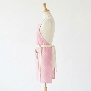Tablier de barbier rose en polyester résistant à l'eau avec logo imprimé de haute qualité, conception personnalisée du logo et emballage OEM - Product Image 3