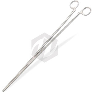 Pinzas Rochester Pean Rectas de 18 Pulgadas, Hemostáticas, Sin Bloqueo, de Acero Inoxidable de Alta Calidad, Instrumento Quirúrgico Médico - Product Image 1