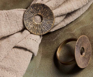 Brass Napkin <b>Ring</b> Modern Classic Leaf Design <b>Circle</b> Table Decoration Napkin <b>Ring</b> Most Selling Sale - Product Image 5