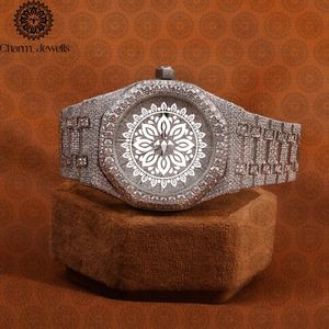 Reloj de Lujo para Hombre Charm Jewels, Caja Redonda de Acero Inoxidable, Esfera Analógica de 38 mm, Cierre Plegable, Movimiento de Cuarzo Luminoso - Product Image 1