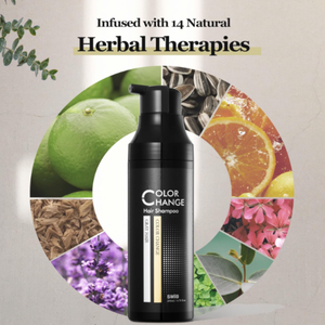 SMIB Vegan Gray Hair Coverage Smoothing Liquid Shampoo with Biotin & Anti-Aging Formula for Color Change Natural Black Hair Care - Product Image 3