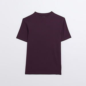 Streetwear Shirt Fashionable <b>Blank</b> 2026 180 Gsm Stretchable Regular Fit Summer Selling OEM Men's T-Shirt Polyester/Cotton Quick - Product Image 1