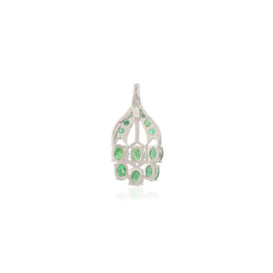 Pendentif émeraude en argent sterling 925, forme poire, bijou artisanal en pierre précieuse, cadeau intemporel pour elle - Product Image 6