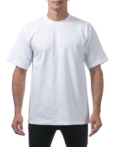 Camiseta de Punto Formal de Manga Corta con Cuello Alto para Hombre, Color Beige, Corte Regular, 100% Algodón Jersey, Color Sólido Informal, Talla Grande, 190 g/m² - Product Image 2