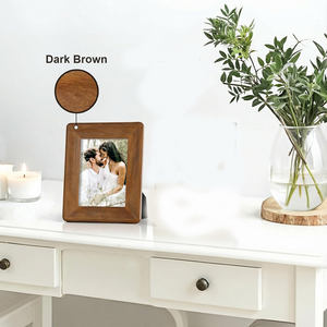 Cadre photo en bois pour le bureau, la maison, l'intérieur, style moderne, minimaliste, rustique, classique, matériau durable, finition lisse. - Product Image 6