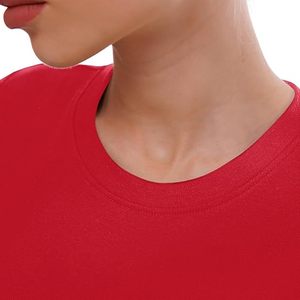 Combinaison moulante à manches courtes et col rond pour femme, couleur unie, extensible, vêtements de sport, coupe ajustée, toutes saisons, tricot en coton et élasthanne pour femme - Product Image 2