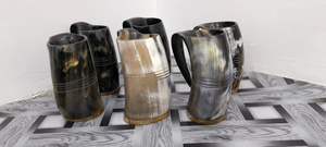 Taza de Cerveza/Vino Vikinga FAIZA CRAFT de Alta Calidad, Hecha a Mano, con Tapa Personalizada, Aislamiento al Vacío, 16 OZ, Ecológica - Product Image 2