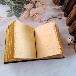 Handcrafted Genuine Leather <b>Journal</b> Diary Print Notebook Blank Spell Book Vintage Leather <b>Writing</b> Diary Handmade Paper Custom - Product Image 4
