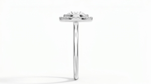 Anillo de Compromiso con Diamante Redondo para Mujer, Diamante Cultivado en Laboratorio Clásico - Product Image 4