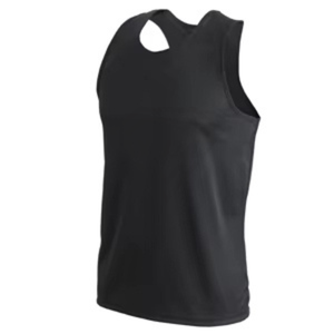 Débardeur sans manches en polyester noir uni pour hommes, idéal pour l'équipement de boxe, équipement de kick-boxing personnalisé, uniforme de boxe en gros - Product Image 6