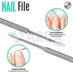 Premium Stainless Steel Manicure and Pedicure <b>Kit</b> with Cuticle Nipper <b>Nail</b> File <b>Nail</b> Lifter and Cuticle Pusher Set - Product Image 6