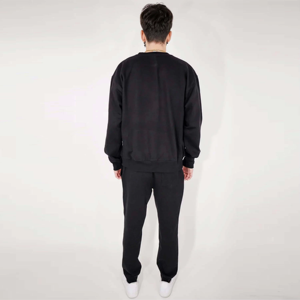 Ensemble sweat-shirt et pantalon de jogging en polaire uni pour homme et femme, ensemble sport deux pièces - Product Image 6